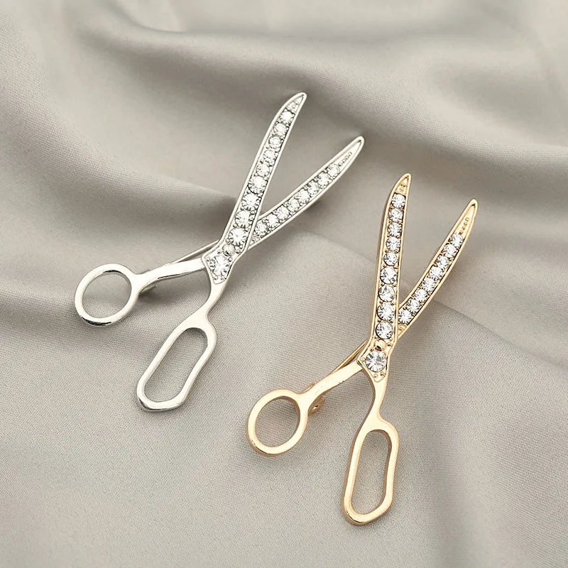 

Mini Scissors Brooch Creative Creative Matching Personality Brooch Small Suit Collar Pin