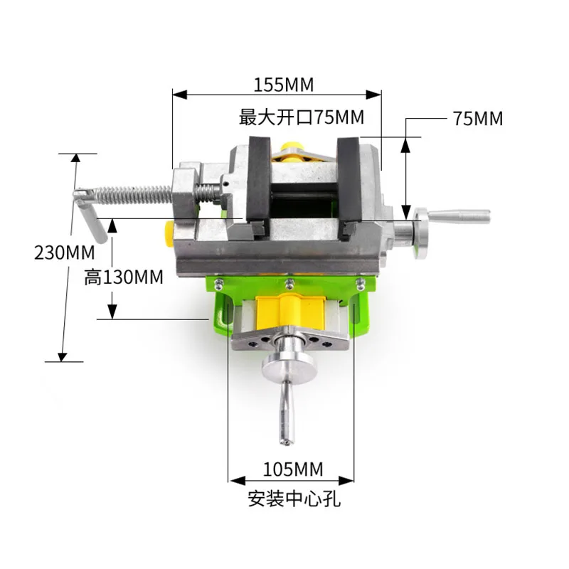 3 дюймовый металлический крест слайд Клещи вице стол соединение Рабочий скамья