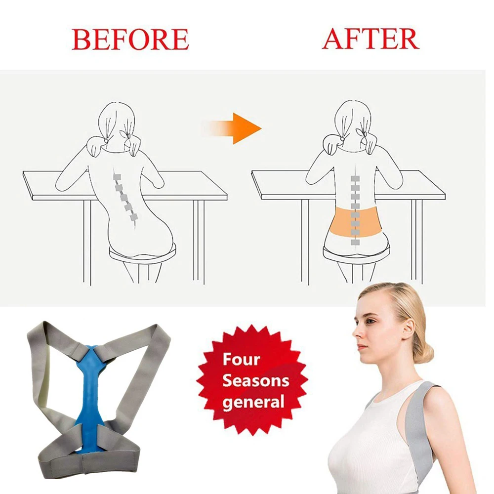 Регулируемый Корректор осанки ключицы для спины мышечные тренировки мужчин и