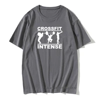 crossfit intense t shirt funny humorous gift for men dad father husband round neck cotton t shirt fitness bodybuilding tops tees