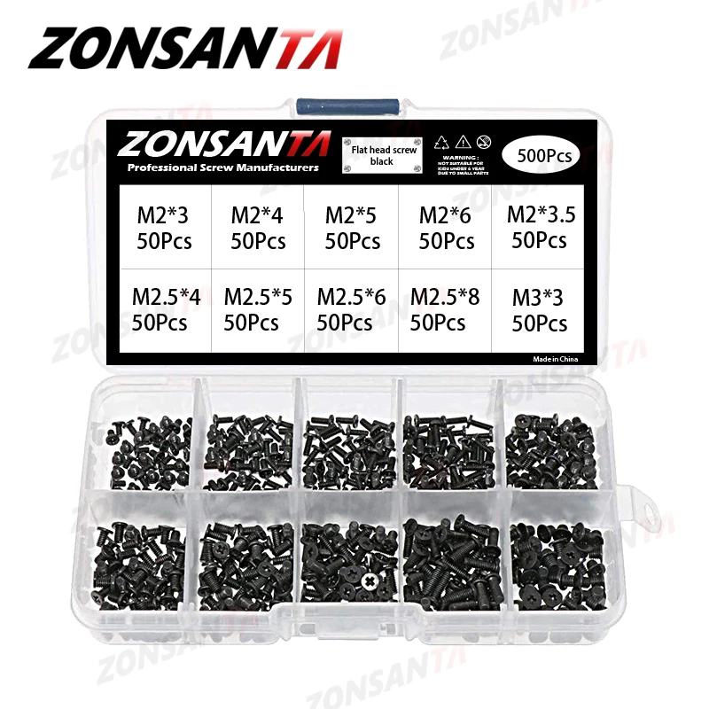 

ZONSANTA Винты для ноутбука М2 М2.5 М3 500 шт.