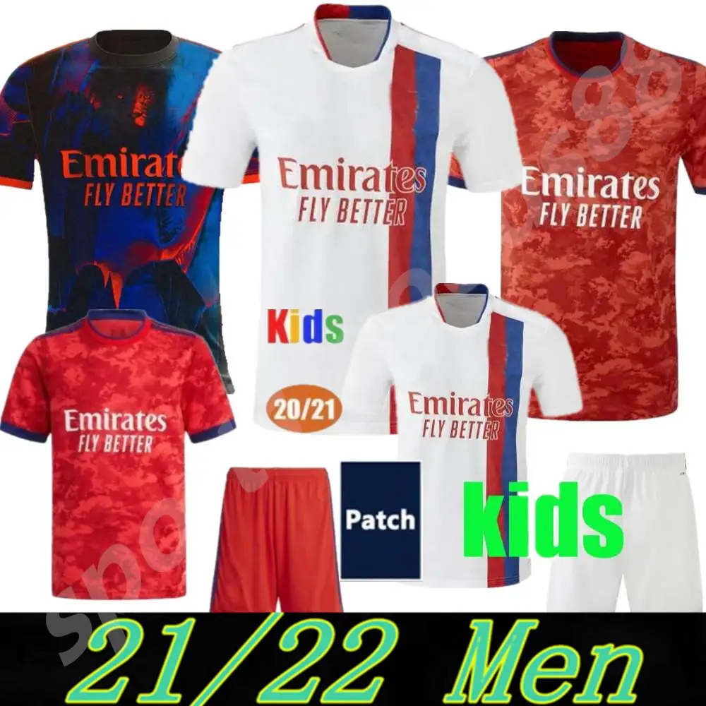 

21 22 LyonES SHRQIRI Football Shirts Uniforms 2022 DENAYER L.PAQUETÁ CHERKI 2021 Olympiquees LyonnaisES OL men kids Jerseys