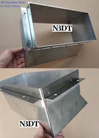 304 Stainless Steel Open Garbage Trash Chute Wall Door Back Mounted Waste Cabinet Commercial Household