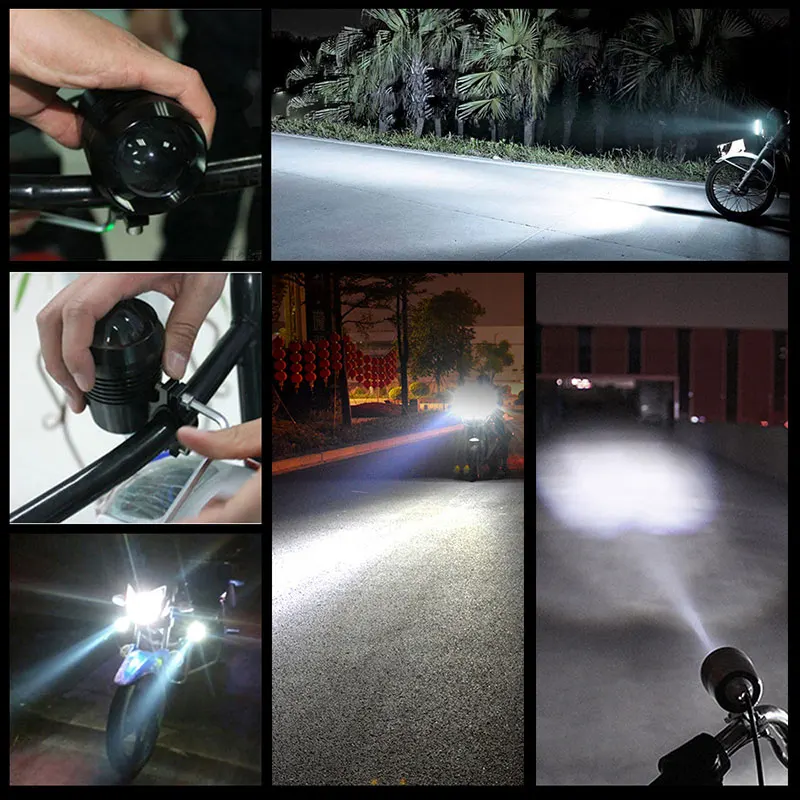U2 Headlamp Motorcycle Headlights Spotlights Fog Head Light For HONDA XLV 600 650 700 TRANSALP NX 650 FMX 650 XRV650 TRX 300EX images - 6