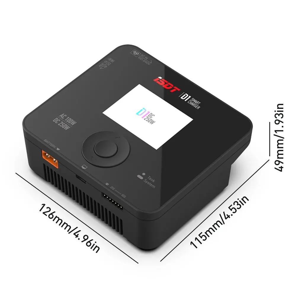 

D1 AC 100W DC 250W Smart Battery Balance Charger For Lilon LiPo LiHV NiMH Pb Gaoneng Tattu Battery RC Models