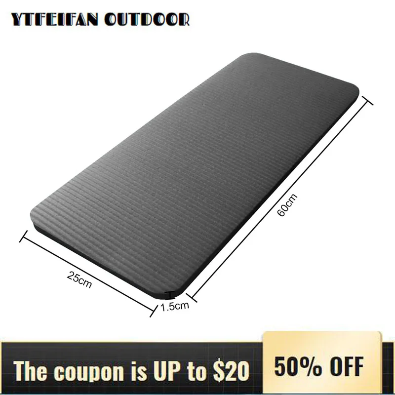 

60*25*1.5CM Thicken Yoga Mat Beginners NBR Plank Support Elbow Pads Non-slip Auxiliary Pads Abdominal Wheel Pads Home Fitness