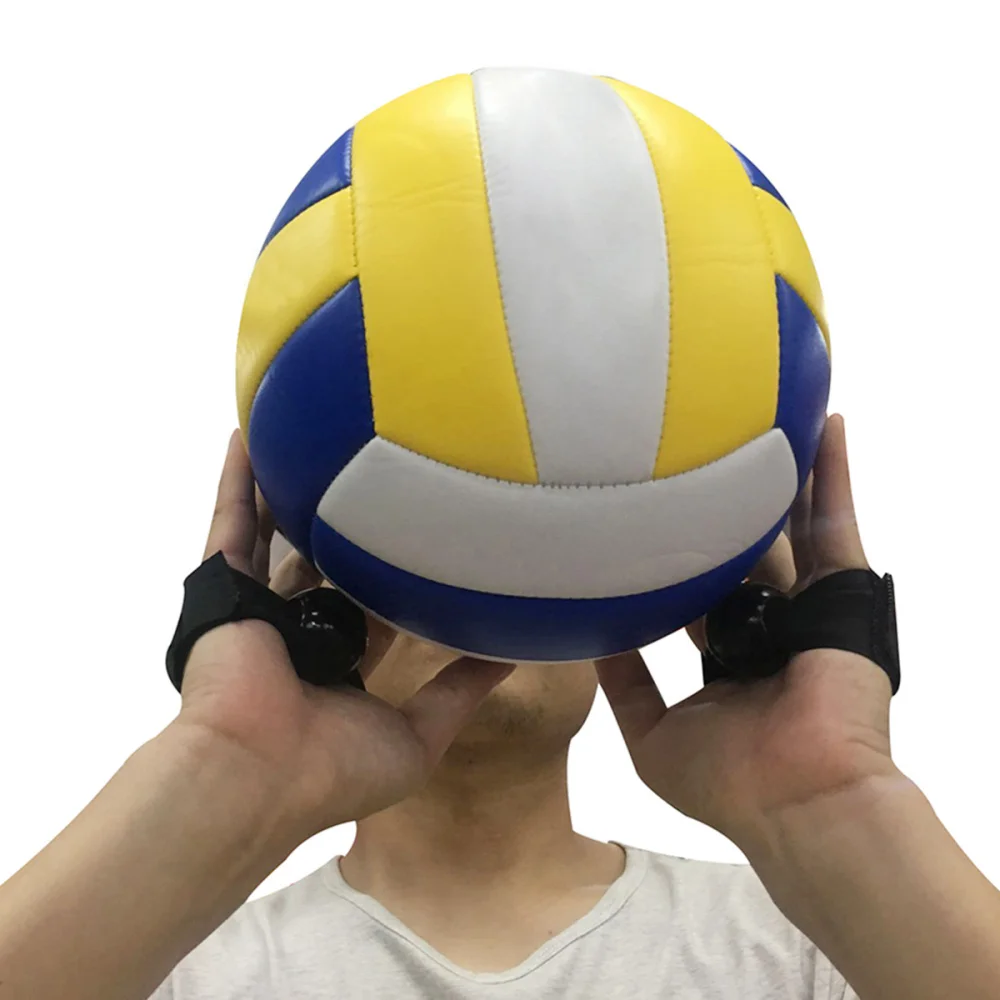 

2 pairs of Volleyball Training Exercise Band Equipment Professional Correction Aid Sport Training Belt with Buckle (Black)