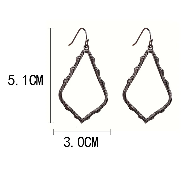 Высокое качество дизайнер оправа серьги капли с Модный Вдохновенный Ювелирная