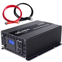 lcd display pure sine wave solar inverter power 1500w 12v24v36v48v dc to 120v220v240v ac battery bank converter transformer