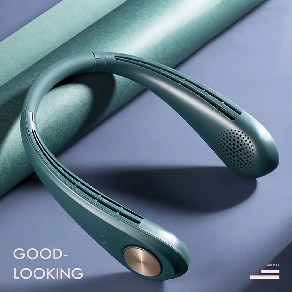 Мини вентилятор на шее безлопастной Портативный Бесшумная зарядка Тип немой для