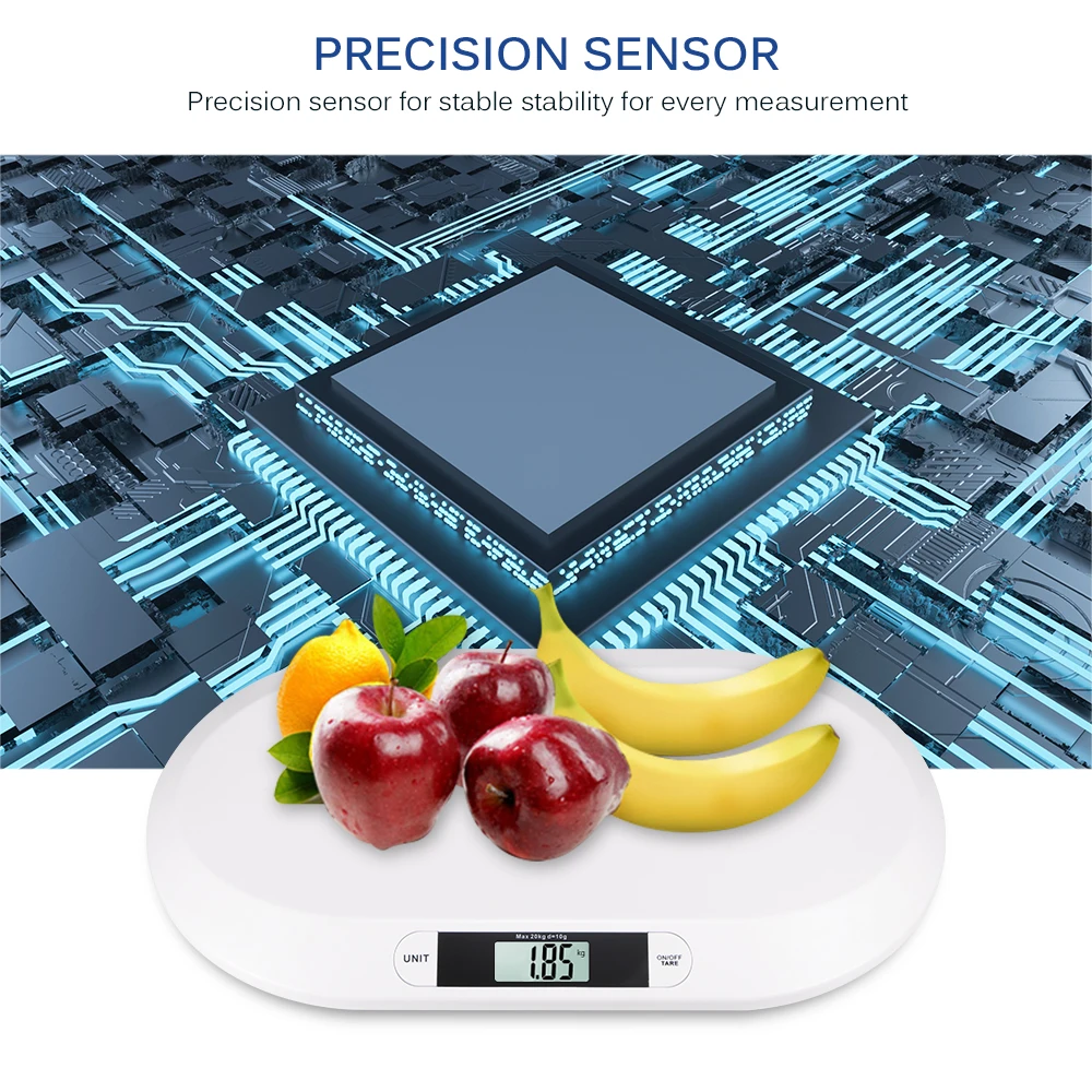 

Digital Scale High Precision Dogs Cats Animal Scale Gram Electronic Pet New Born Weighing Tools easy operation for Baby Infant