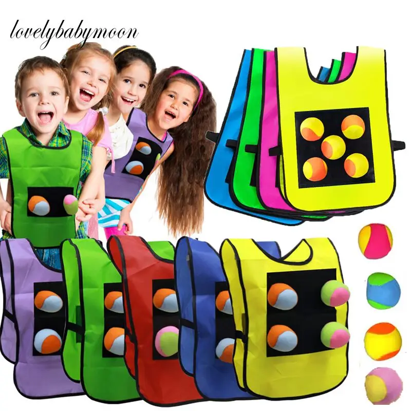 Детские спортивные игры на улице реквизит жилет липкий Джерси жилеты с липкого