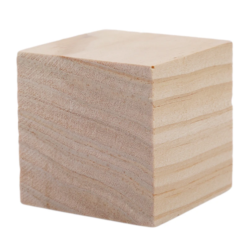 

5/10/50pcs/pack Wooden Cube Blocks Skill Stack Grown Up Toys Tower Collapses Games Kids Gifts Natural Color Blocks