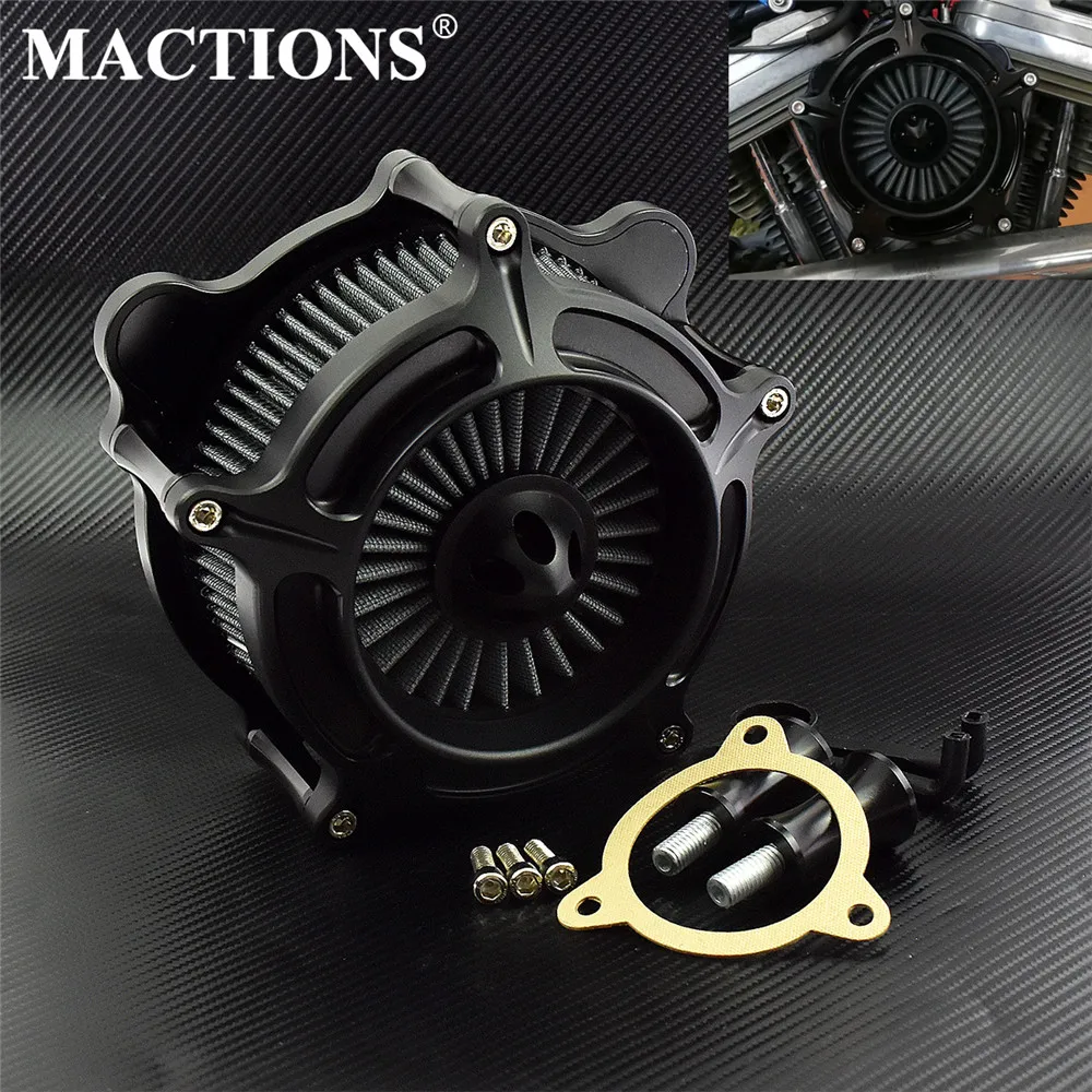Мотоцикл воздухоочиститель черный Впускной фильтр для Harley Sportster XL 883 1200 Dyna V-Rod Softail Fat Boy Touring Ultra FLHR FLHX