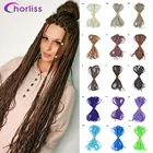 Волопряди для наращивания, заплетенные, светлые, черные, серые, красные, коричневые