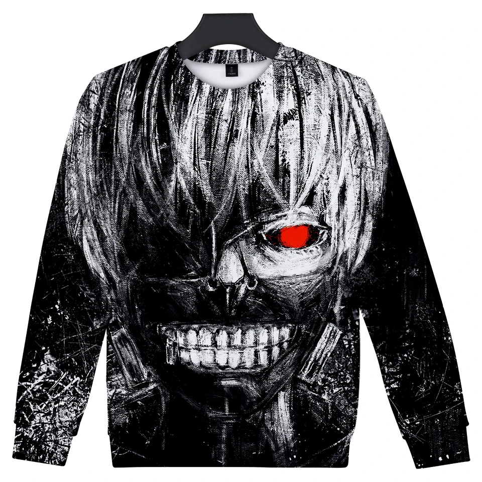 

Tokyo Ghoul Crew neck hoodie New Fashion Funny Anime Hoodie Sweatshirt Tokyo Ghoul Harajuku Hip Hop Tracksuit Men Women Clothing