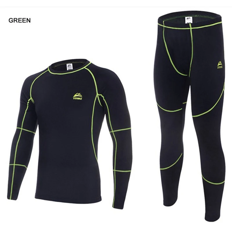 Новое поступление 2019 мужское зимнее термобелье комплекты компрессионного