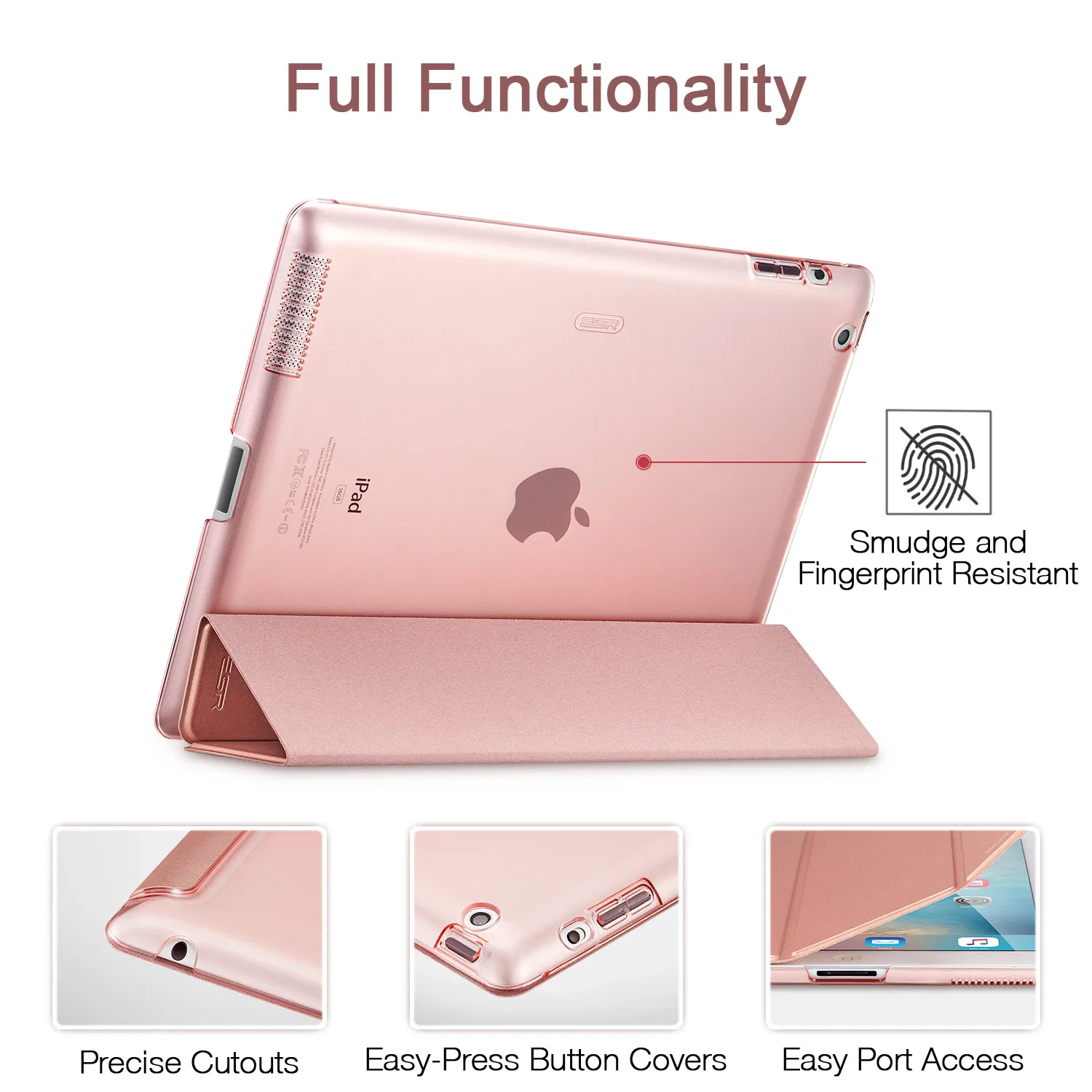 Чехол ESR Yippee Series множество цветов, ультра тонкий для iPad 2/3/4