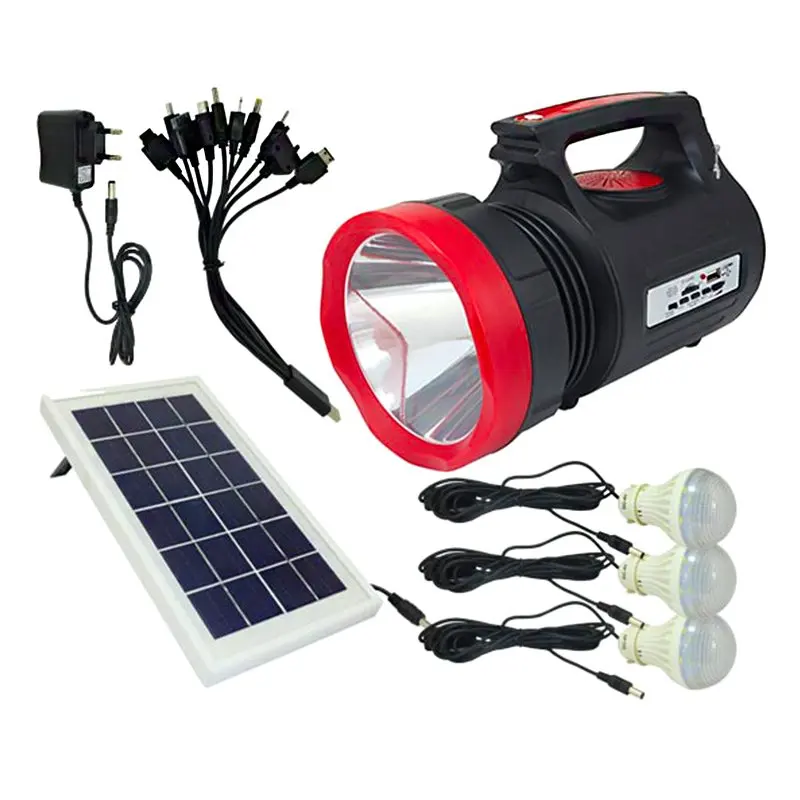 EVERTON RT-906 Солнечный PANELLİ 3 лампы USB-MP3-RADYO поддерживает прожекторный фонарь |