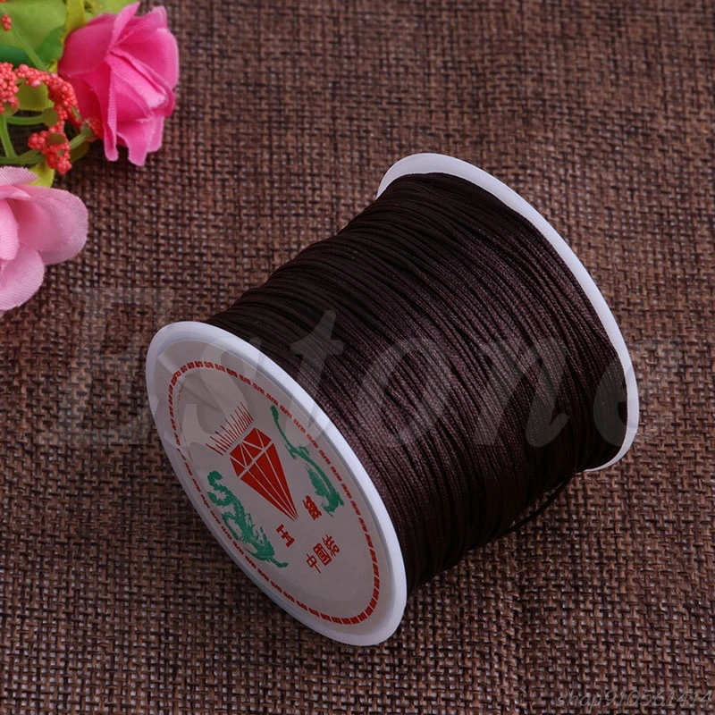 

0.8mm Nylon Cord Thread Chinese Knot Macrame Rattail Bracelet Braided String 45M O29 20 Dropshipping