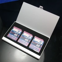 memory card carrying case micro sd tf card storage box aluminum alloy shockproof protector case