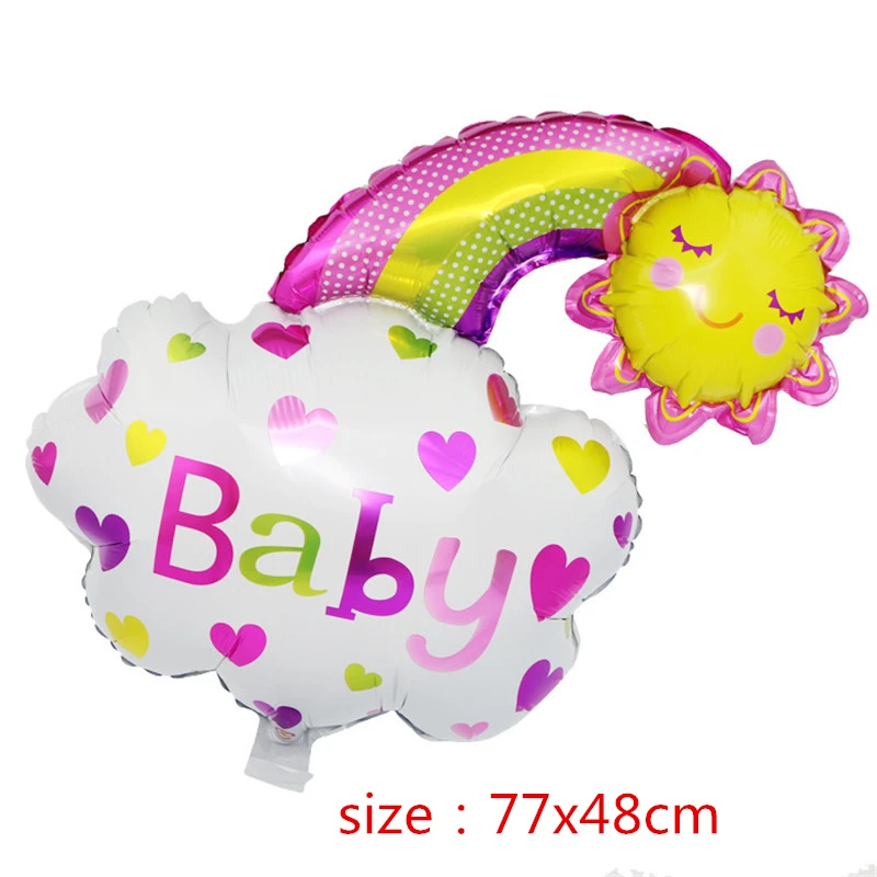 pink Smiley rainbow Черный, 36 дюймов, латексный воздушный шар для мальчиков и девочек, вечерние для украшения детского душа, украшение для девочек и мальчиков, фольга, шар 88 - Цвет: pink Smiley rainbow
