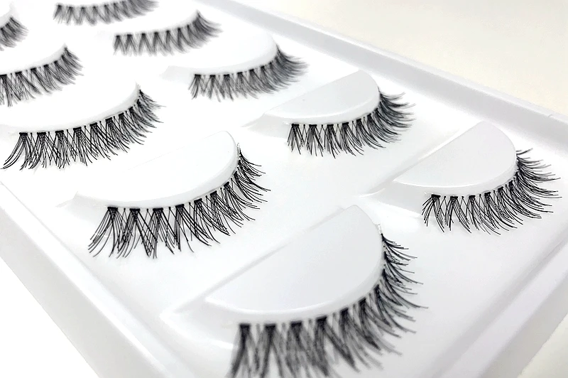 CLOTHOBEAUTY 5 пар накладных ресниц, тонкие накладные ресницы для наращивания ручной работы, натуральные мягкие невидимые ресницы, длинный толстый многоразовый макияж