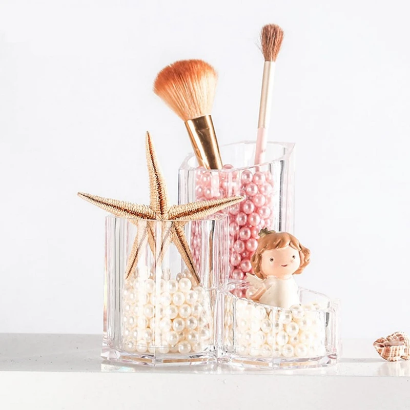 Женский держатель для кистей макияжа акриловый Органайзер косметическая