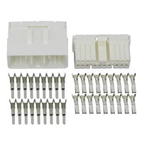 18 pin sheathed white car connector with terminal dj7181 1 8 1121 18p car connector
