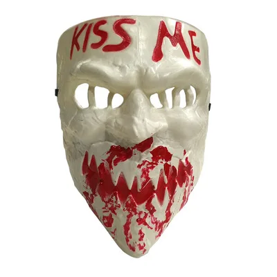 Чистка: Kiss Me (Поцелуй меня Косплэй анфас маска кровавая череп Маскарадная для
