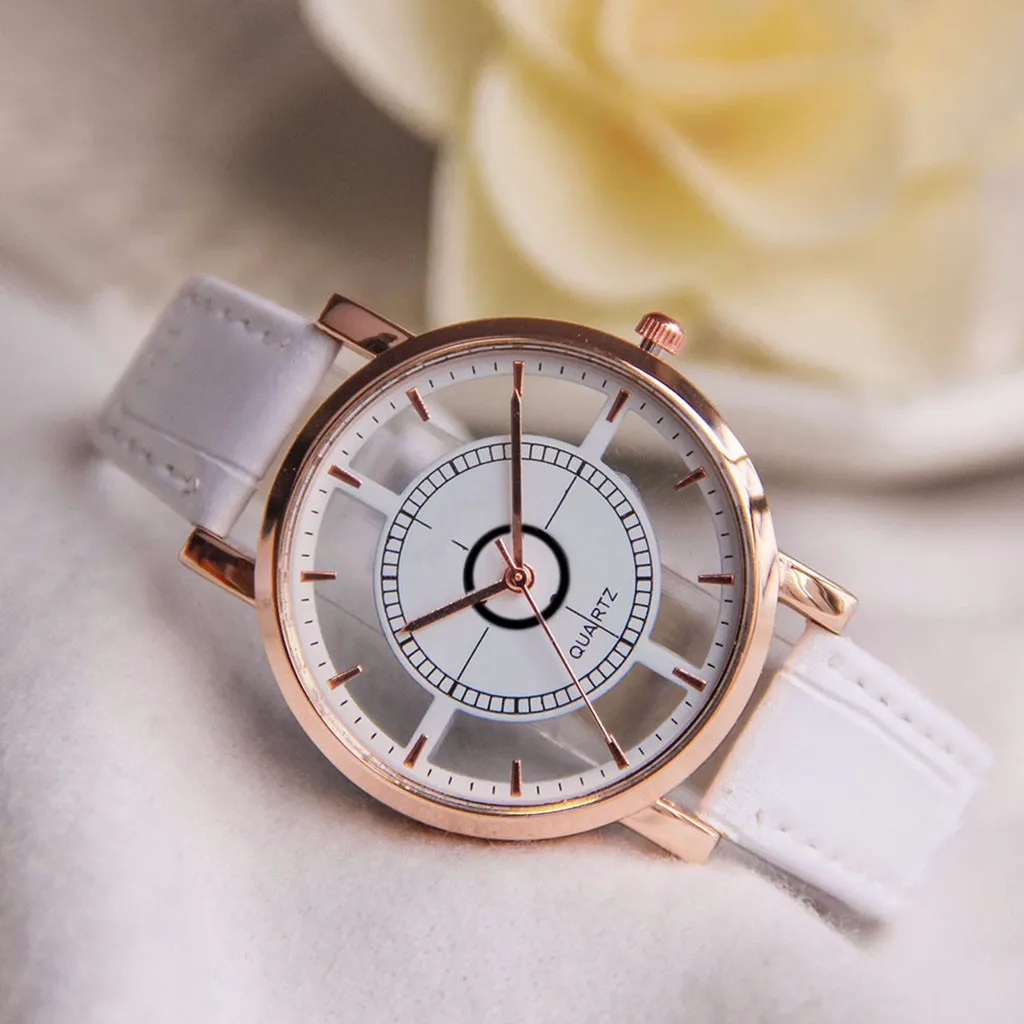 Полые часы нейтральные Модные индивидуальные простые модные уникальные полые