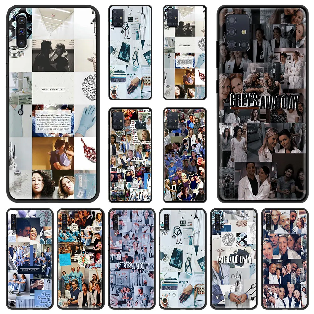 

Чехол для телефона Samsung Galaxy A50 A70 A10 A10S A20 A30 A40 A20S A20E A02S A12 A22 A32, мягкий силиконовый черный чехол с рисунком анатомии