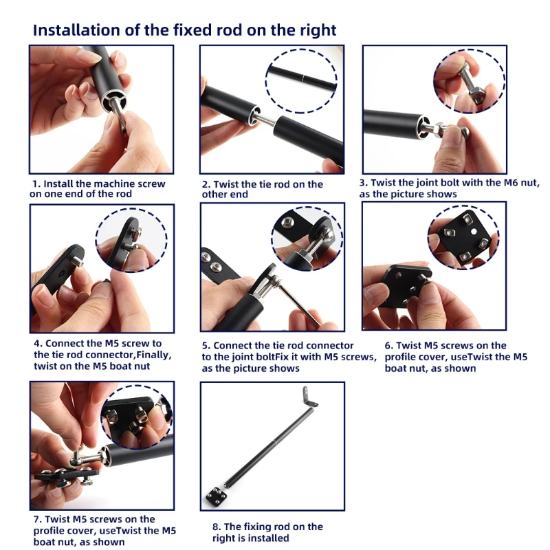 creality ender 3 3s 3pro v2 supporting pull rod kit aluminum alloy tie rod set fixed support frame kit for 3d printer parts free global shipping