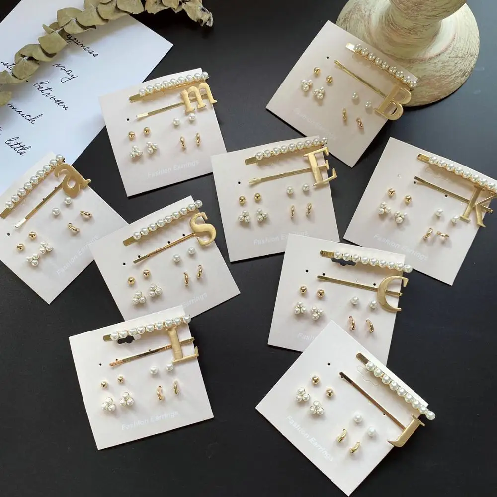 3 предмета в комплекте Bling слово заколки для волос заклепками и зажимами размером