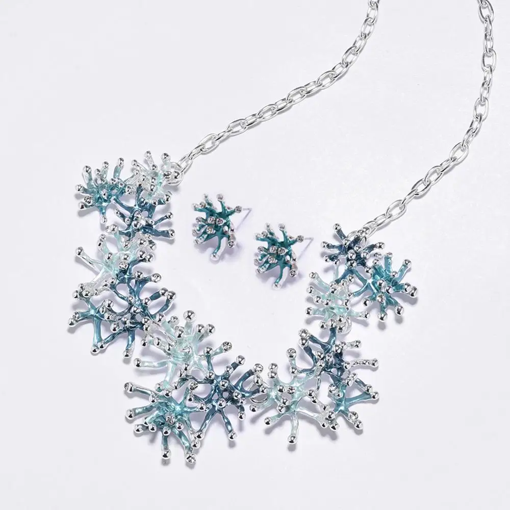 Модное эмалированное ожерелье чокер кораллового цвета дизайнерские винтажные