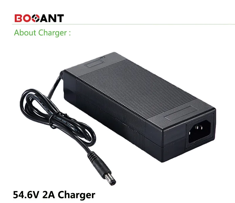 2000W 48V 20Ah, фара для электровелосипеда в Батарея для 18650 литиевая Батарея 48V с 2A Зарядное устройство для электрического велосипеда Батарея 48V Встроенный 50A BMS - Цвет: 2A Charger