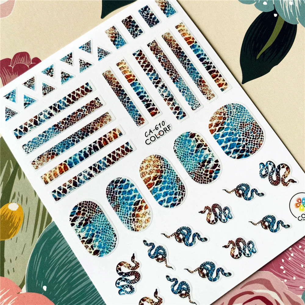 Стикер на полную длину бьюти-мультфильм-греческие серии 3D задняя клей для ногтей