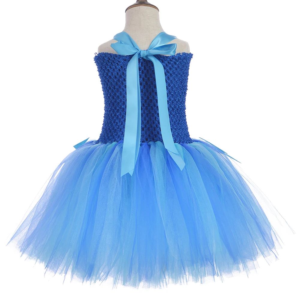 Однотонное красное синее зеленое платье-пачка Тюлевое платье для девочки на день