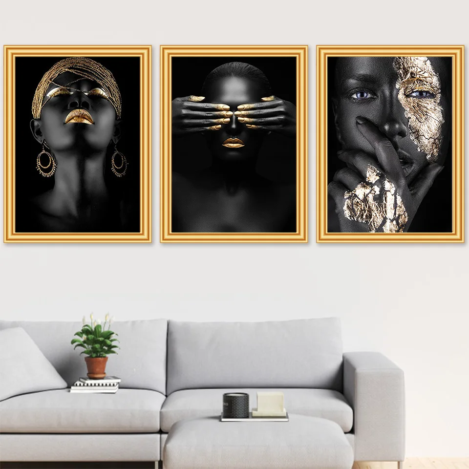 5D алмазная живопись сделай сам черное белое золото современная женщина вышивка