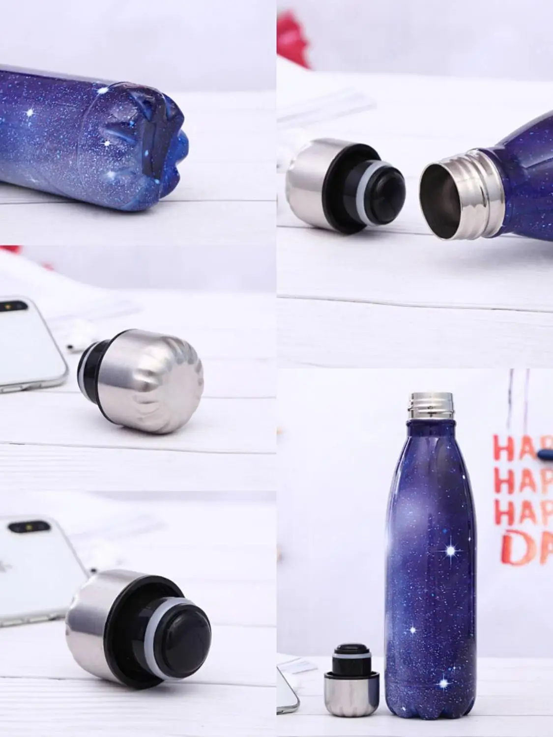 Креативный термос бутылка для воды из нержавеющей стали герметичная Спортивная