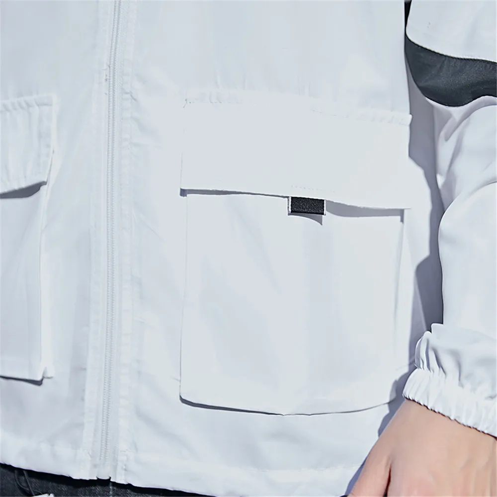 Мужские быстросохнущие куртки из кожи водонепроницаемые пальто с защитой от