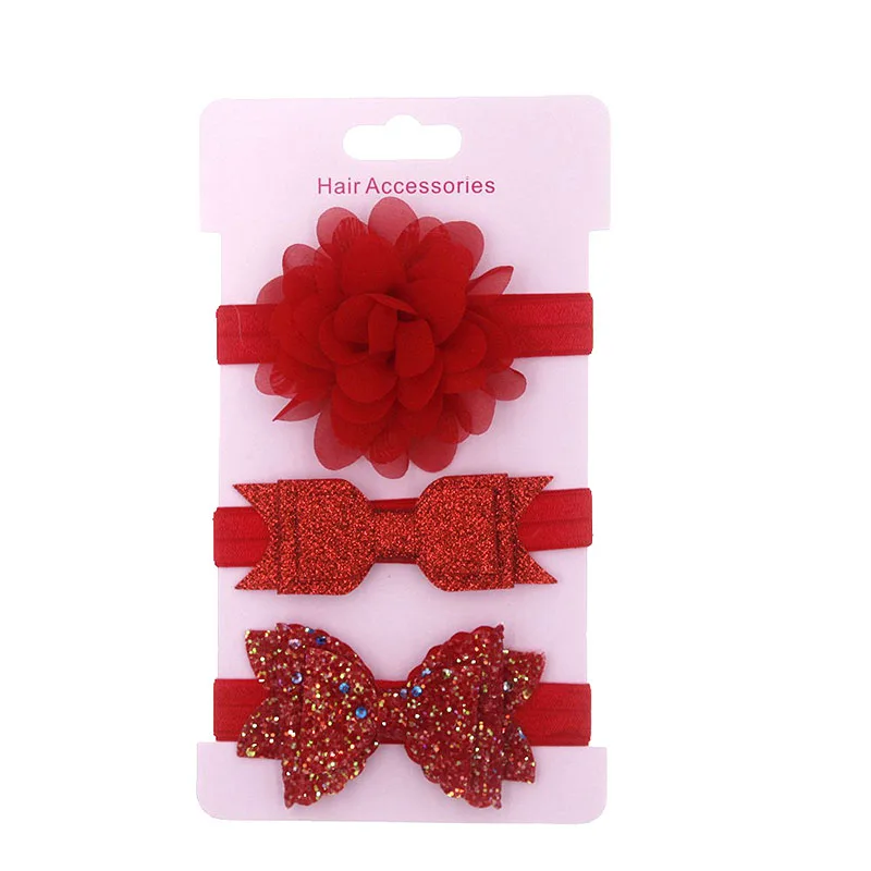 3pc headband 15 3 шт./компл. Милая Одежда с бантом для маленьких девочек повязка на голову новорожденных детей, повязка на голову, повязка для малышей эластичная Детская повязка на голову Haarband Детские аксессуары для волос - Цвет: 3pc headband 15