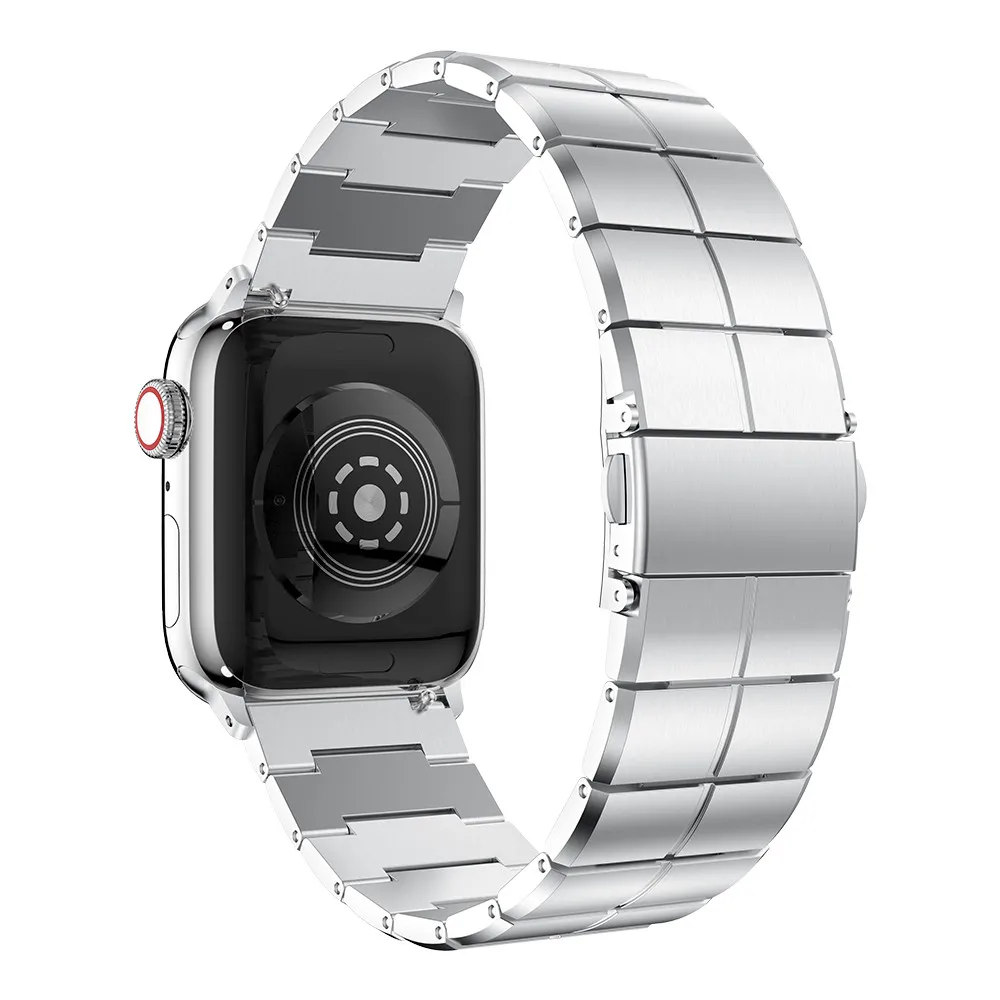 Металлический ремешок для Apple Watch 38/40 мм 42/44 звеньевой браслет из нержавеющей