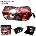 Нейлоновый чехол для карандашей с аниме Токийский Гуль, косметички для мальчиков и девочек, мультяшный пенал на молнии для студентов, многофункциональная дорожная сумка для макияжа, канцелярские принадлежности