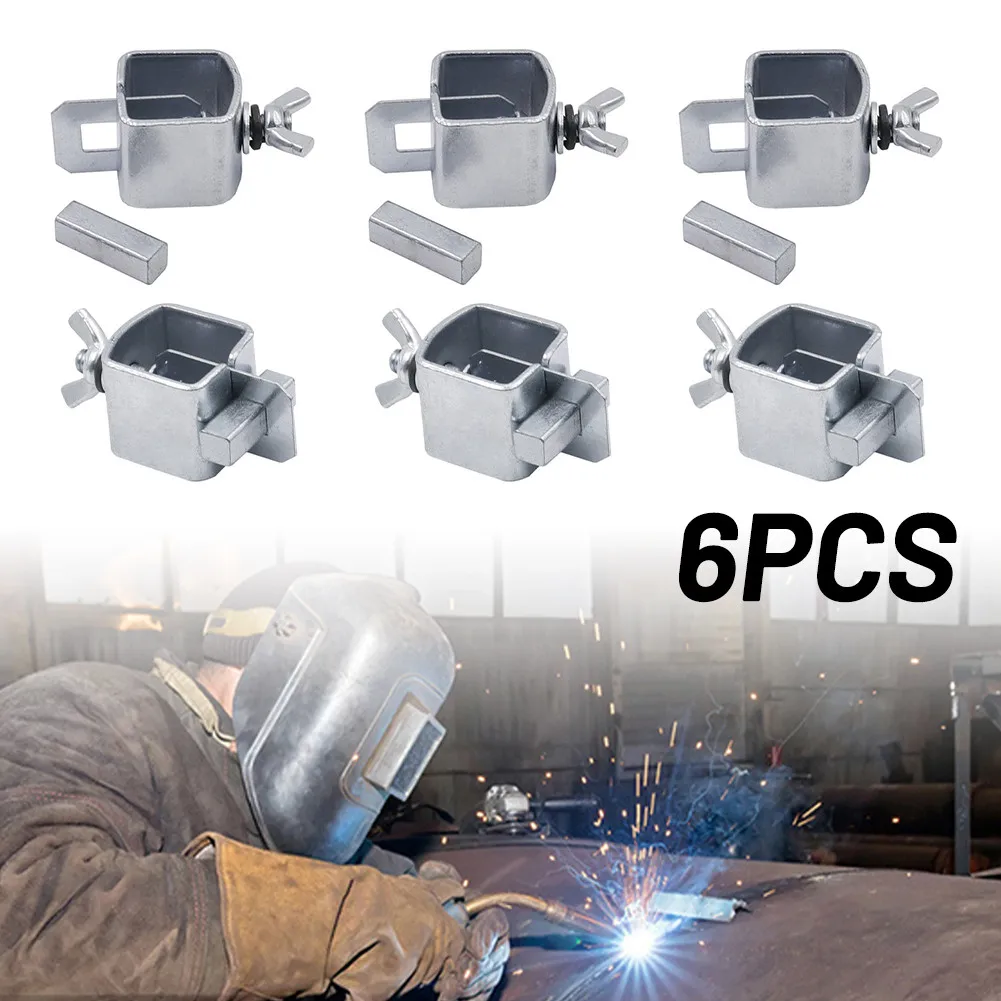 

Welding Clamps 6pcs Steel Butterfly Valve Welding Fasteners Clamps Holder Positioner Fixture Welding Position Tool