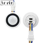 Время задержки Регулируемый 110V-220V Высокочувствительный Автоматическое включениеOFF инфракрасный датчик движения из PIR переключатель режима детектор светильник переключатель