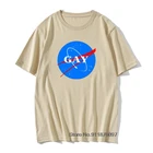 Винтажные топы с логотипом гомосексуалистов, Мужская космическая футболка для гомосексуалистов, ЛГБТ футболки для фитнеса, дизайнерская футболка, хлопковая Футболка с круглым вырезом