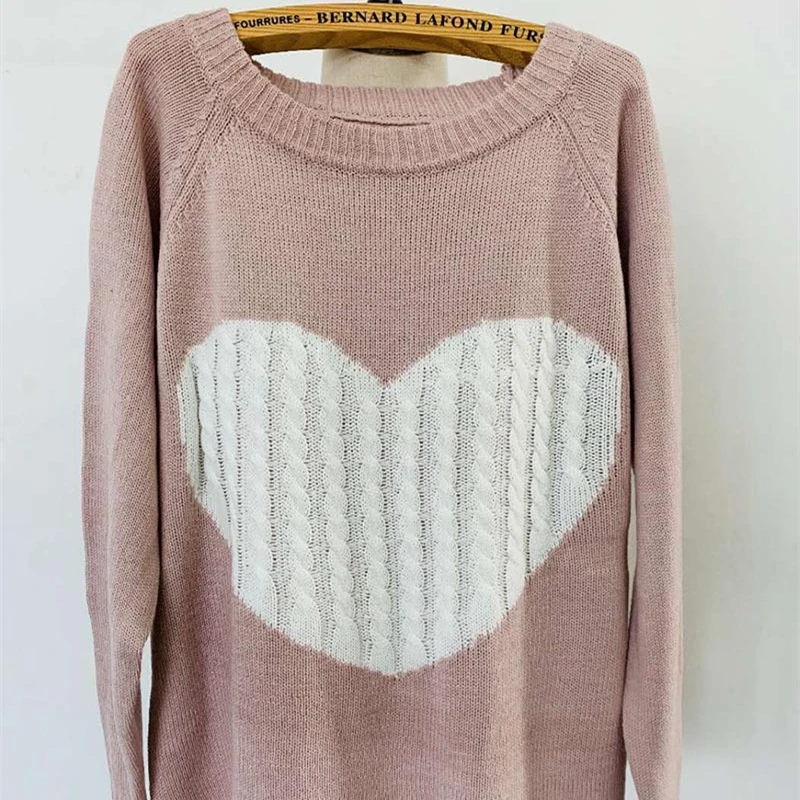 

Christmas Women Winter New Korean Sweater Fashion Ladies O Neck Loose Knitwear Female Long Sleeve Pulloverm Keep Warm Clothes