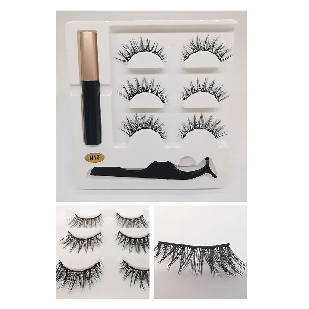 Жидкий Магнитный ненастоящий Пинцет для ресниц набор натуральных длинных глаз