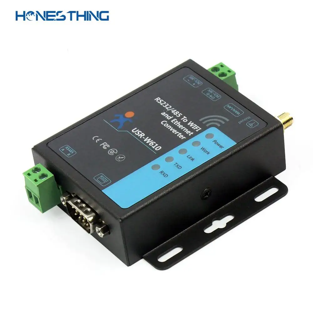 HonesThing RS232 RS485 к Wi Fi Ethernet преобразователь серийный TCP IP Серверный модуль RJ45 LAN